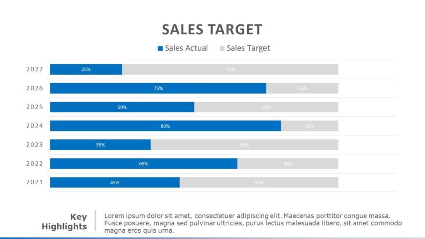 Animated Sales Target PowerPoint Template