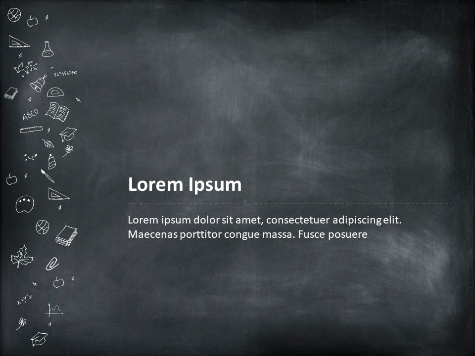 Chalkboard PowerPoint Template & Google Slides Theme