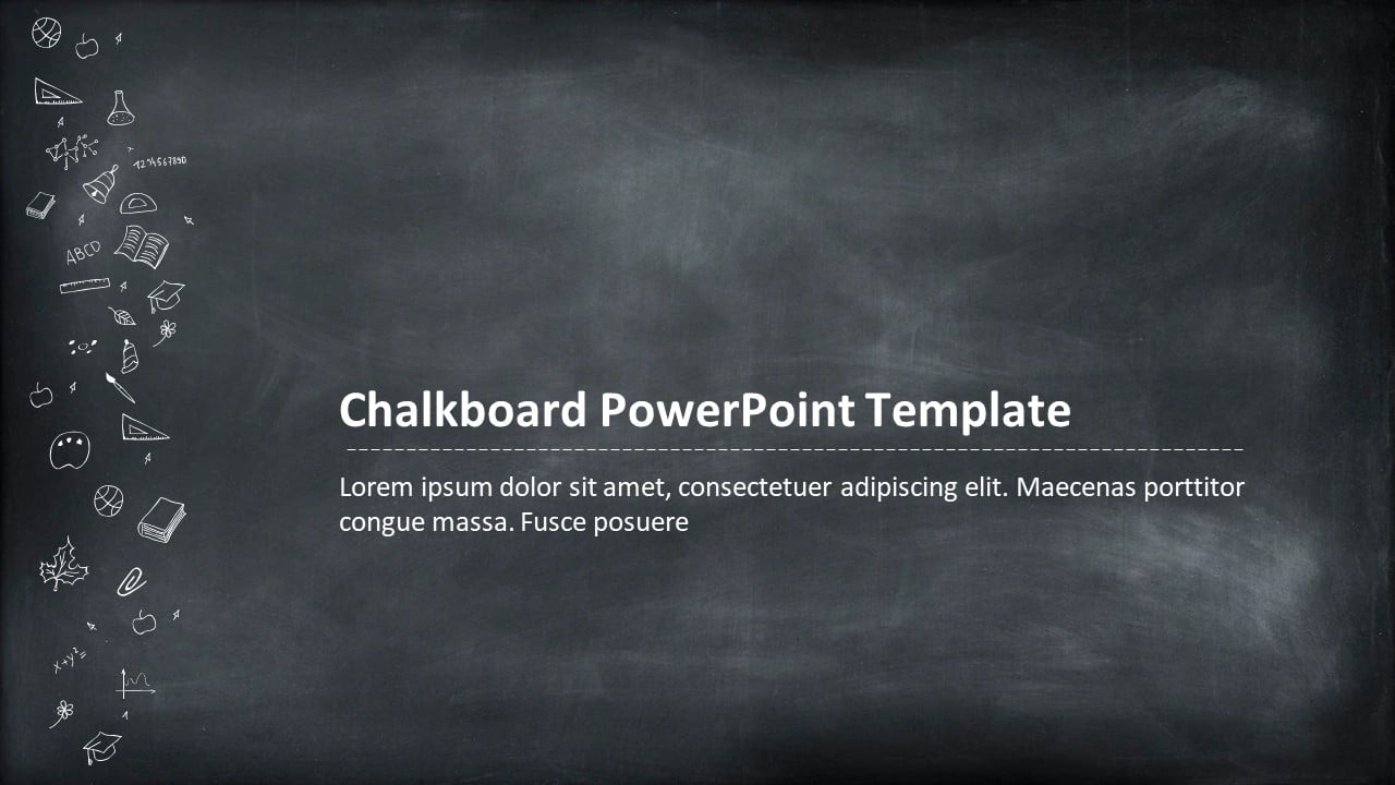 Chalkboard PowerPoint Template & Google Slides Theme