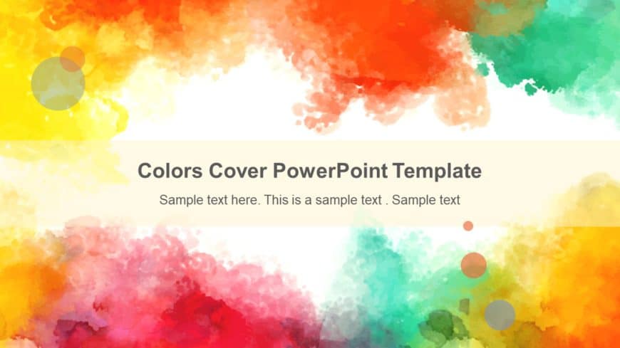 Colors Cover PowerPoint Template