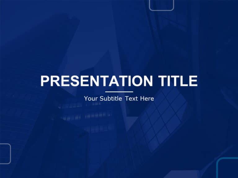 Dark Blue PowerPoint Background