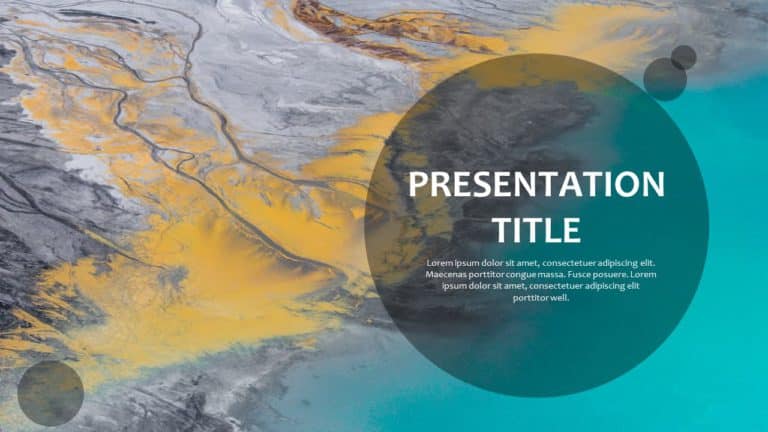 Earth Cover Title PowerPoint Template & Google Slides Theme