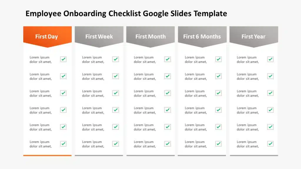 Project Submission Checklist Google Slides Template