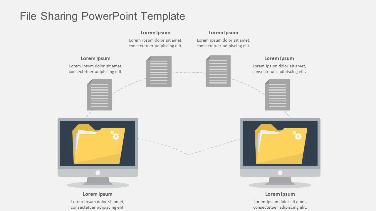 File Sharing Powerpoint Template & Google Slides Theme