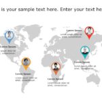 Global Team Map PowerPoint Template & Google Slides Theme