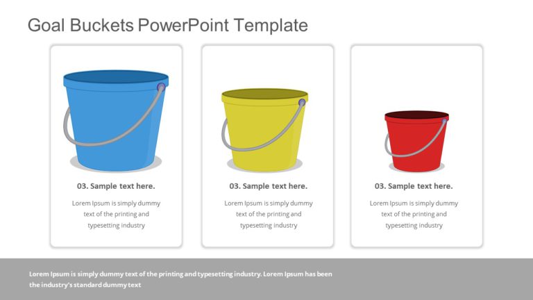 Goal Buckets PowerPoint Template & Google Slides Theme