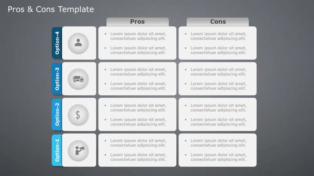 Pros And Cons PowerPoint