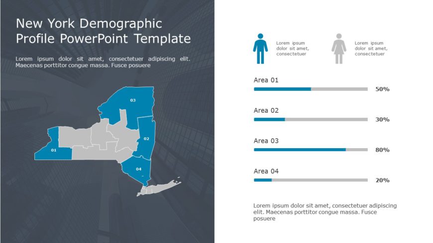 New York Demographic Profile 9 PowerPoint Template