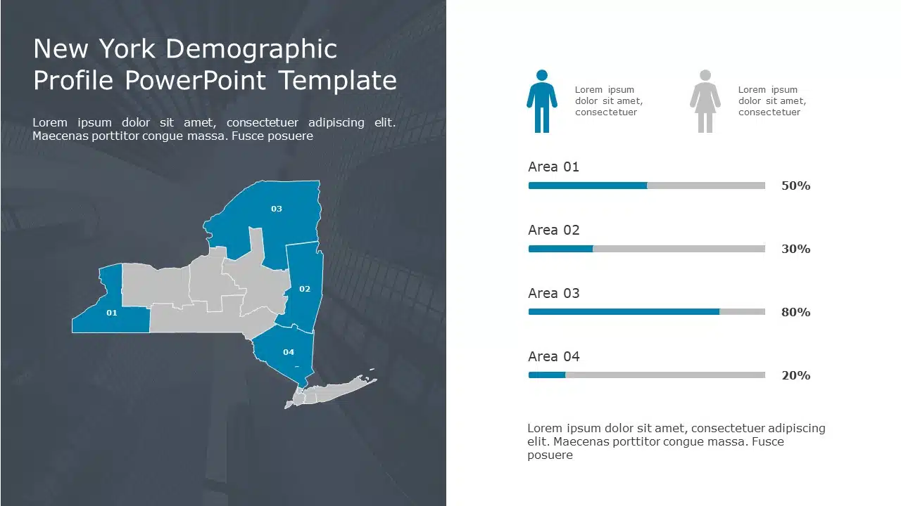 New York Demographic Profile 9 PowerPoint Template & Google Slides Theme