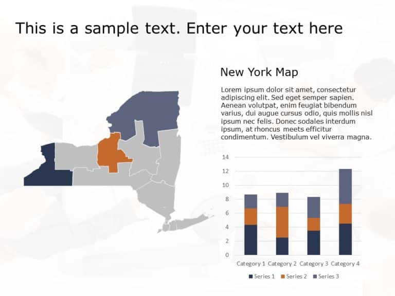New York Map 1 PowerPoint Template & Google Slides Theme