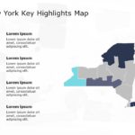 New York Map 4 PowerPoint Template