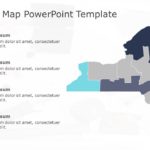 New York Map 4 PowerPoint Template & Google Slides Theme