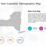 New York Map 7 PowerPoint Template