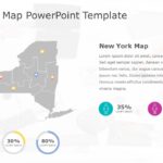 New York Map 6 PowerPoint Template & Google Slides Theme