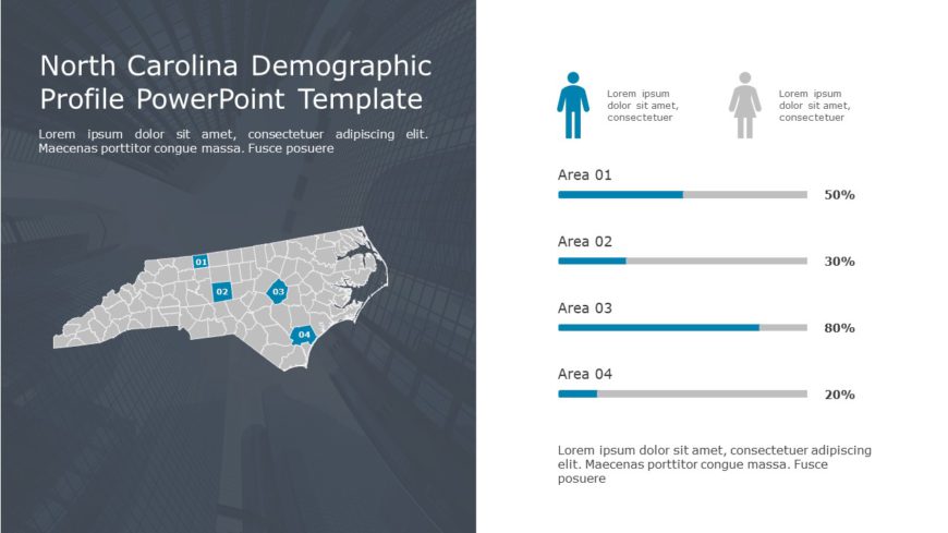 North Carolina Demographic Profile 9 PowerPoint Template