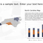 North Carolina Map 7 PowerPoint Template