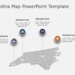 North Carolina Map 2 PowerPoint Template & Google Slides Theme