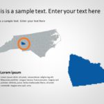 North Carolina Map 3 PowerPoint Template & Google Slides Theme
