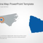 North Carolina Map 3 PowerPoint Template & Google Slides Theme