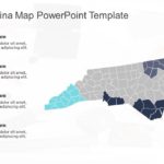 North Carolina Map 4 PowerPoint Template & Google Slides Theme