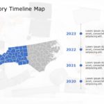 North Carolina Map 8 PowerPoint Template