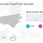 North Carolina Map 6 PowerPoint Template & Google Slides Theme