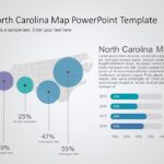 North Carolina Map 8 PowerPoint Template & Google Slides Theme