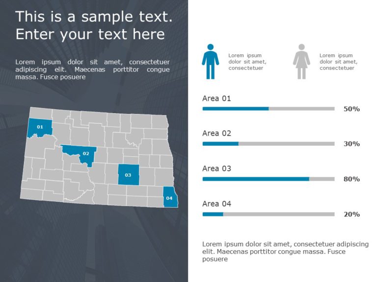North Dakota Demographic Profile 9 PowerPoint Template & Google Slides Theme