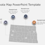 North Dakota Map 2 PowerPoint Template & Google Slides Theme