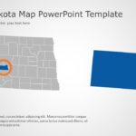 North Dakota Map 3 PowerPoint Template & Google Slides Theme