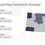 North Dakota Map 4 PowerPoint Template & Google Slides Theme