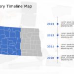 North Dakota Map 5 PowerPoint Template & Google Slides Theme