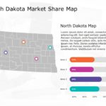 North Dakota Map 8 PowerPoint Template