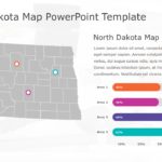 North Dakota Map 7 PowerPoint Template & Google Slides Theme