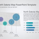 North Dakota Map 8 PowerPoint Template & Google Slides Theme