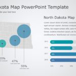 North Dakota Map 8 PowerPoint Template & Google Slides Theme