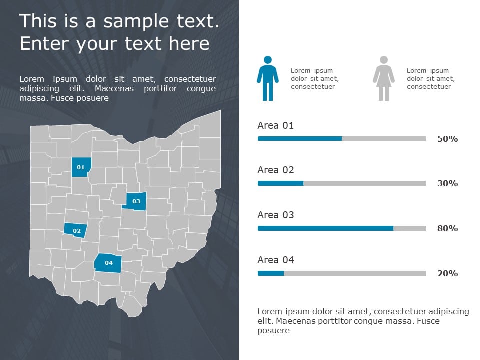 Ohio Demographic Profile 9 PowerPoint Template