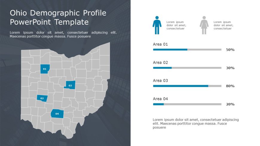 Ohio Demographic Profile 9 PowerPoint Template