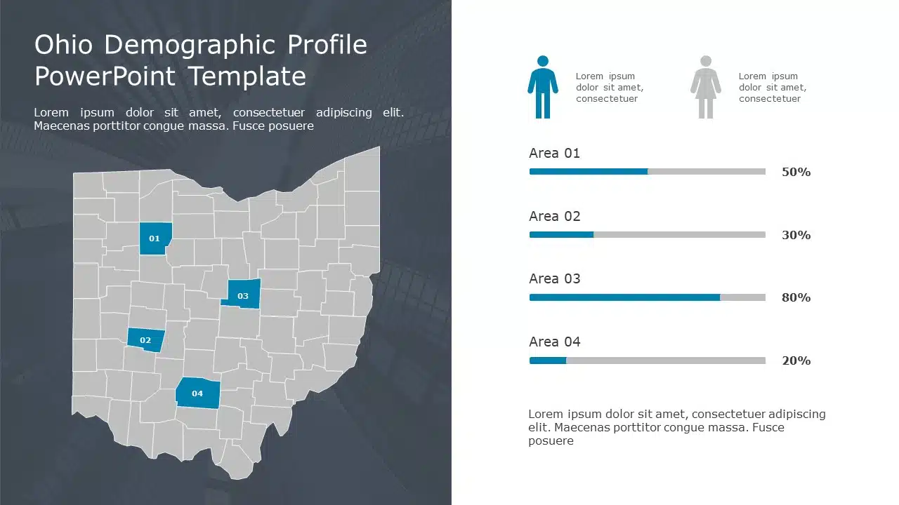 Ohio Demographic Profile 9 PowerPoint Template & Google Slides Theme