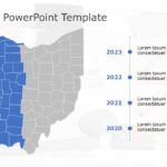 Ohio Map 5 PowerPoint Template & Google Slides Theme