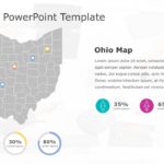 Ohio Map 6 PowerPoint Template & Google Slides Theme