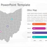 Ohio Map 7 PowerPoint Template & Google Slides Theme