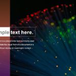 Optical Fibre Cover PowerPoint Template & Google Slides Theme