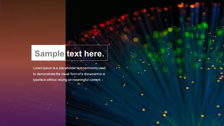 Optical Fibre Cover PowerPoint Template & Google Slides Theme