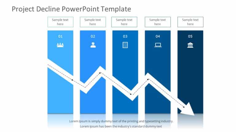 Project Decline PowerPoint Template & Google Slides Theme