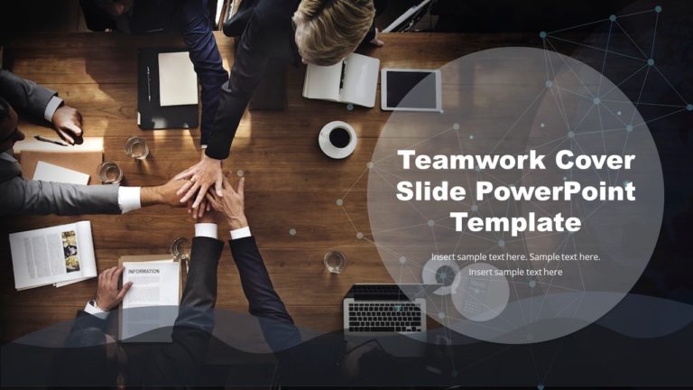 Teamwork Cover Slide PowerPoint Template & Google Slides Theme