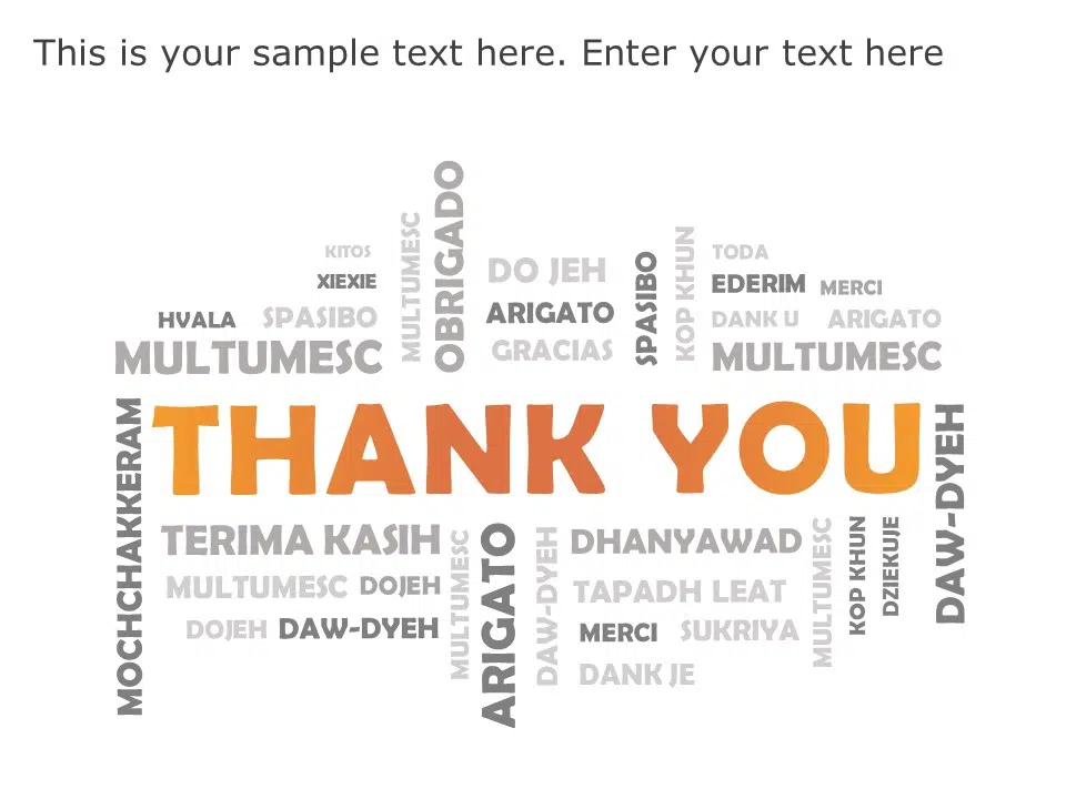 Thank You Word Cloud PowerPoint Template & Google Slides Theme