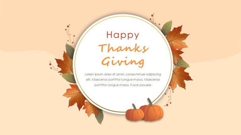 Thanksgiving Invitation Template & Google Slides Theme