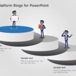 3D Platform Rings PowerPoint Template