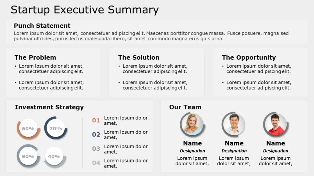 how to create an executive summary presentation